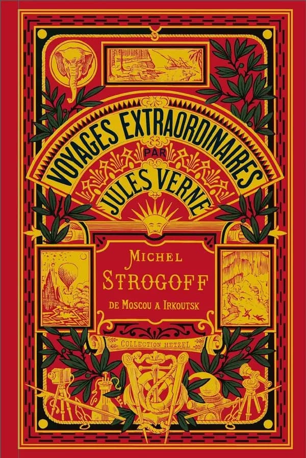 Michel Strogoff : Moscou-Irkoutsk ; suivi de Un drame au Mexique ([Reproduction en fac-similé]) par Jules Verne ; dessins de J. Férat...