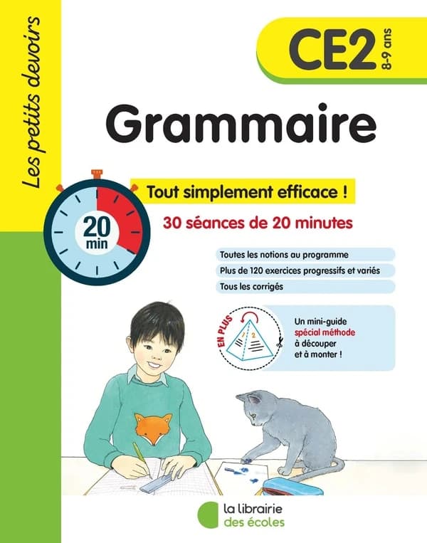 Grammaire CE2 : 30 séances de 20 minutes