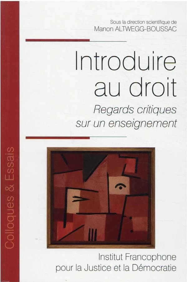 Introduire au droit : regards critiques sur un enseignement : [actes du colloque, Université Paris Nanterre, 23-24 mai 2019]