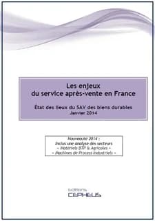 Les enjeux du service après-vente en France : état des lieux du SAV des biens durables (Janvier 2014) [Christophe Picot, Laurent Mellah, Jean-Claude Brucher]