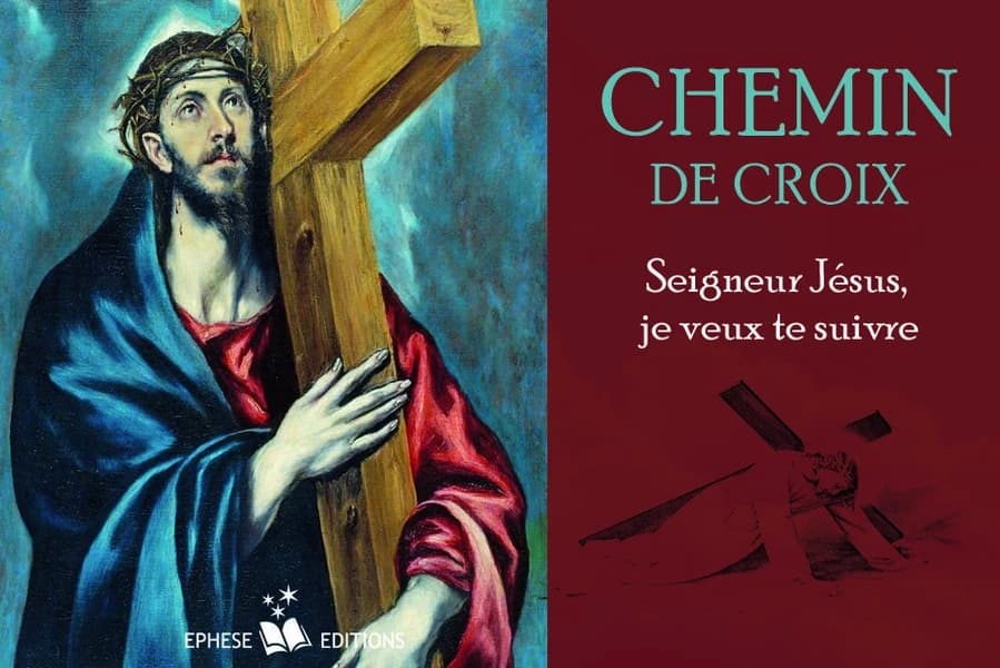 Chemin de croix ; dépliant