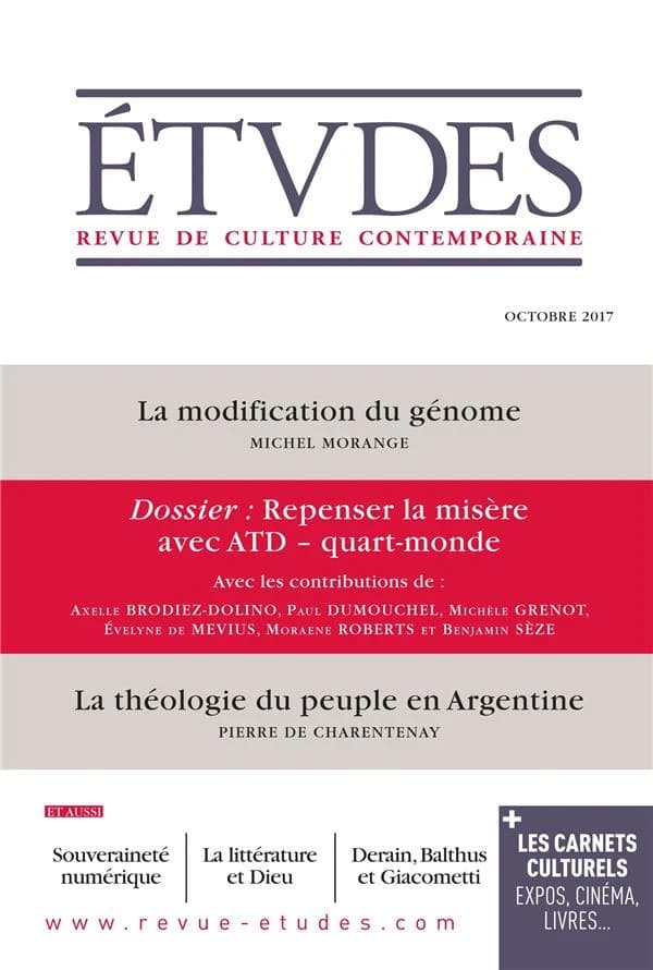Études, n 4242 : Repenser la misère avec ATD Quart Monde