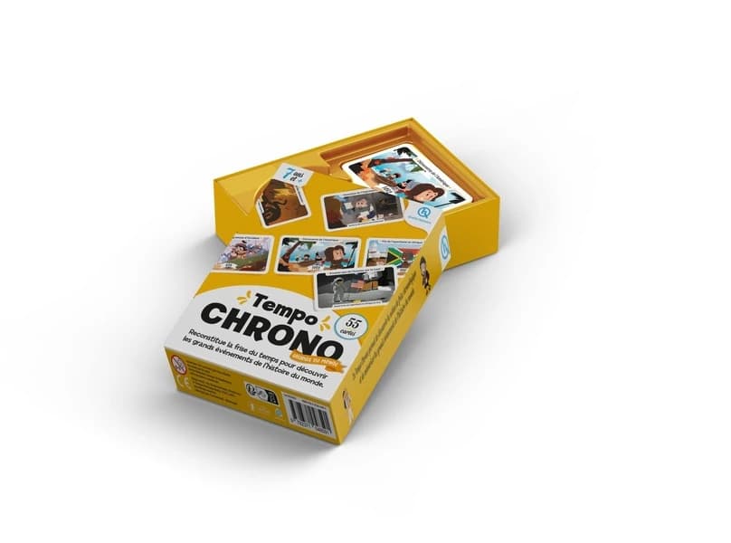 Tempo chrono histoire du monde : reconstitue la frise du temps pour découvrir les grands événements de l'histoire du monde !
