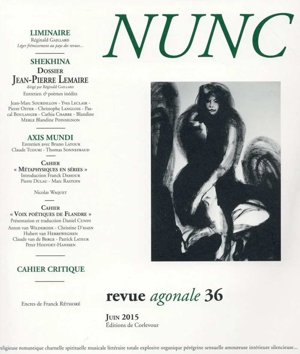Revue nunc n.36 : Jean-Pierre Lemaire