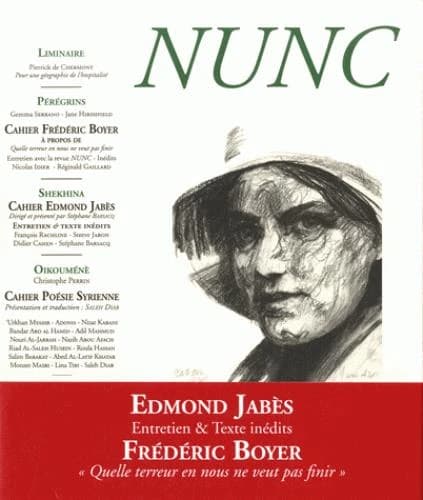 Revue nunc n.37 : cahier Frédéric Boyer