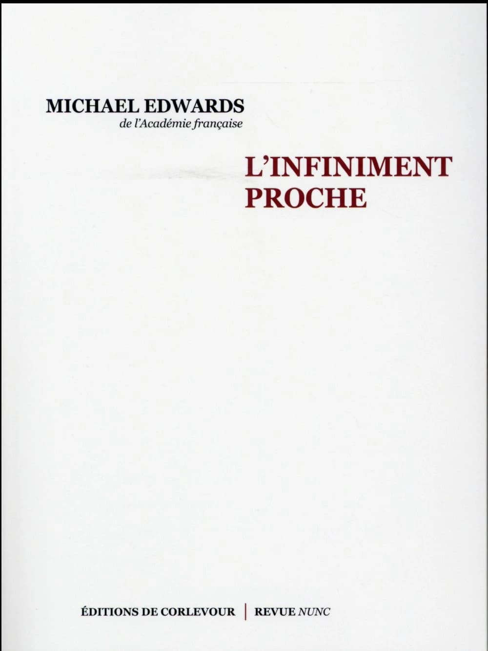L'infiniment proche