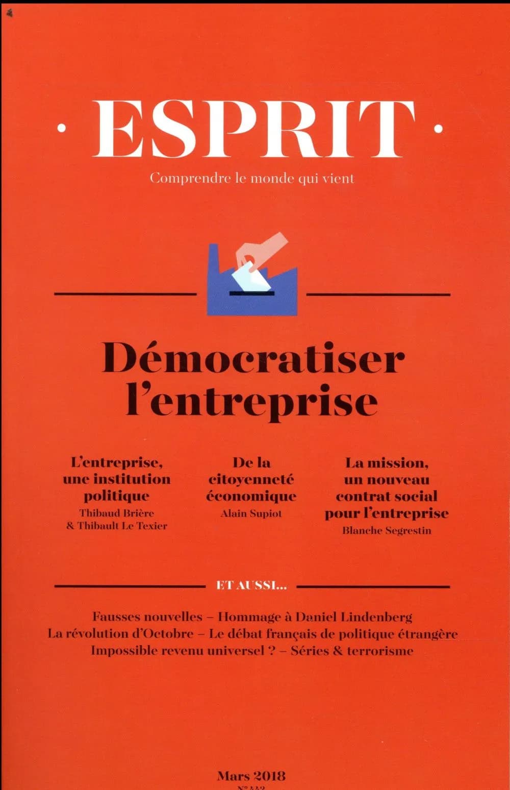 Esprit n.442 : gouverner l'entreprise