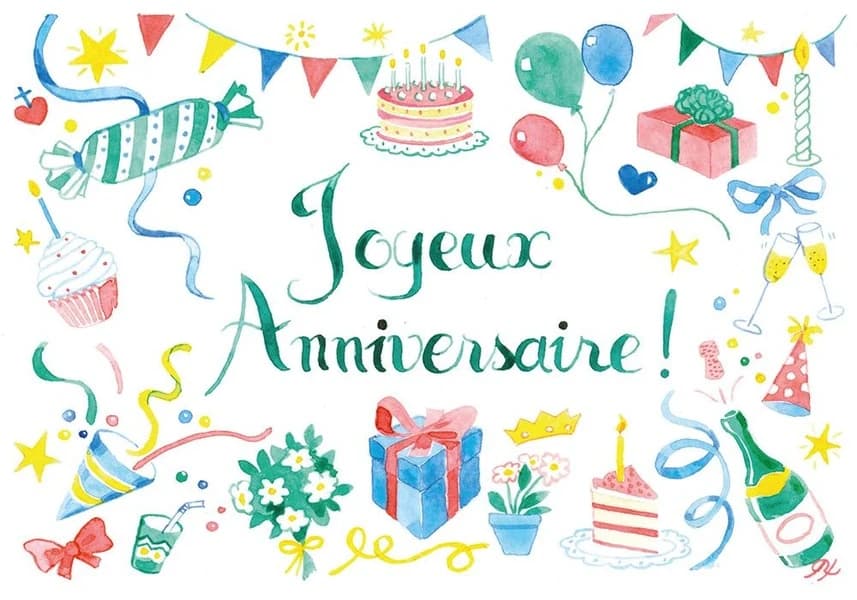 Joyeux Anniversaire : Carte de voeux