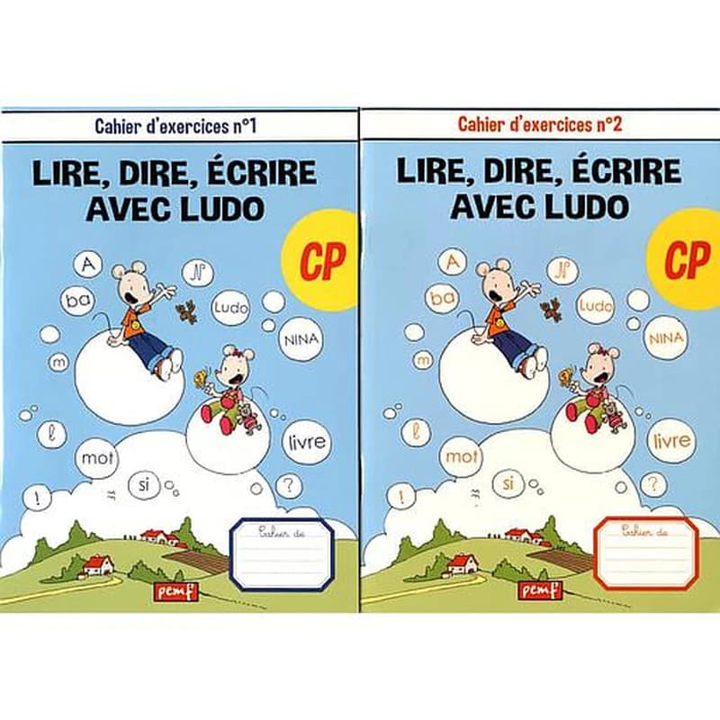 Lire, dire, écrire avec Ludo CP : 2 volumes : Cahier d'exercices n° 1 et 2