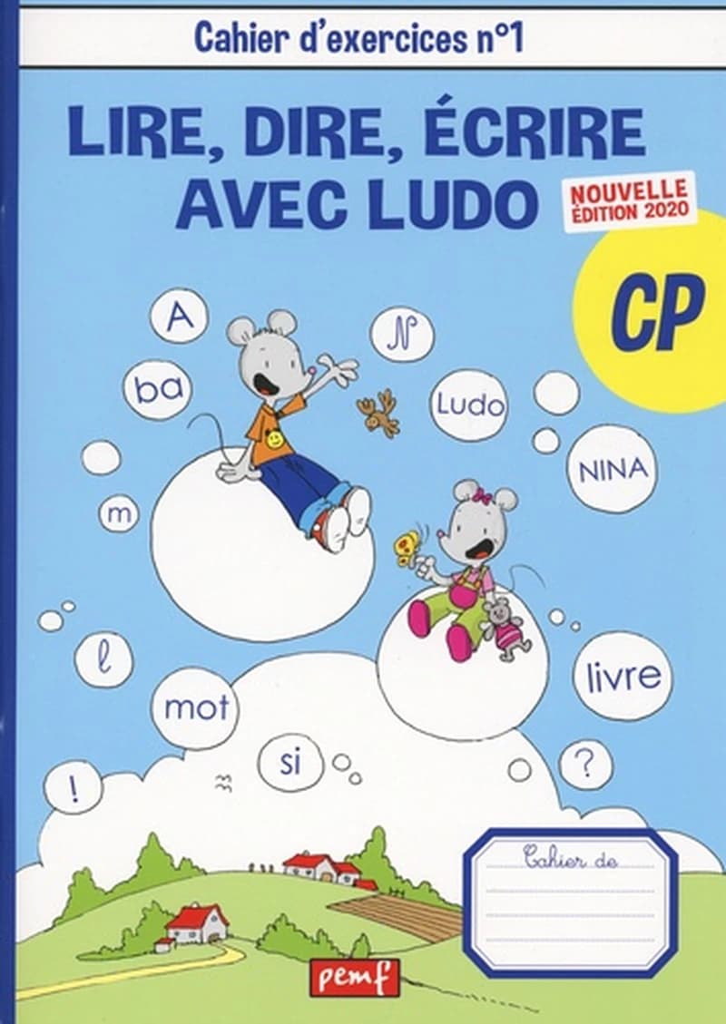 Lire, dire, écrire avec Ludo ; CP ; lot de 2 cahiers d'exercices