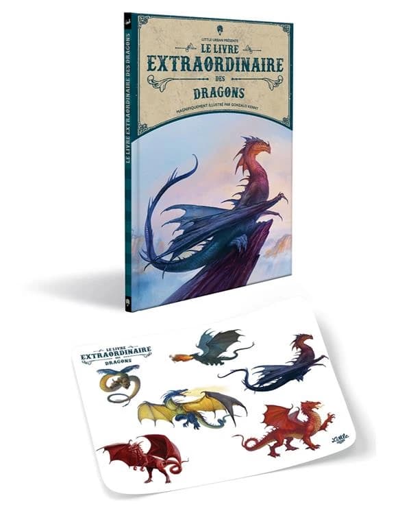 Le livre extraordinaire des dragons : Avec 1 planche de stickers offerte