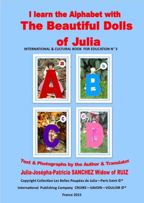 I learn the alphabet with the beautiful dolls of Julia : international & cultural book for education