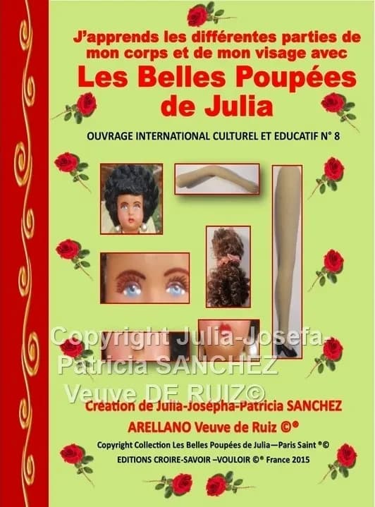 Livre n 8 j'apprends a connaitre les differentes parties de mon corps et mon visage avec les belles