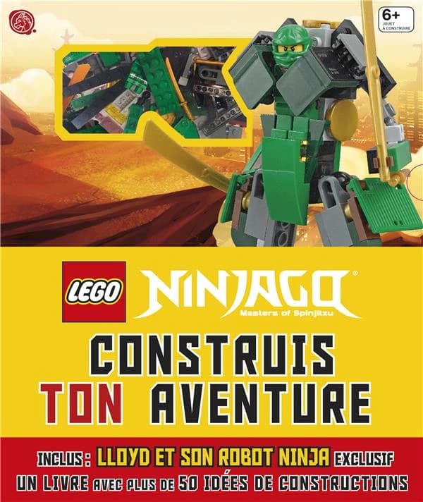 Lego Ninjago, masters of Spinjitzu : construis ton aventure : 6+ : jouet à construire