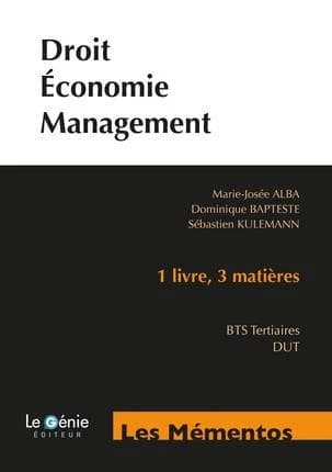 Droit, économie, management ; BTS tertiaires, DUT (4e édition)