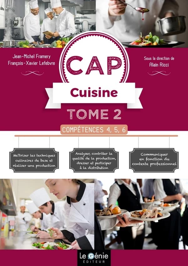 Cap cuisine Tome 2 : compétences 4, 5, 6 (édition 2018)