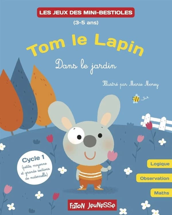 Tom le lapin apprend à compter : dans le jardin