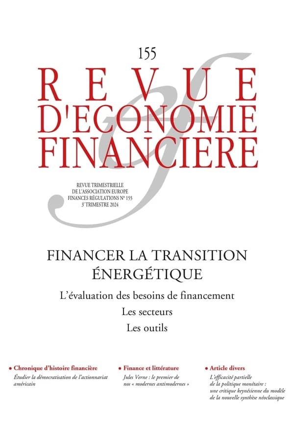 Revue d'économie financière n.155 : Le financement de la transition énergétique