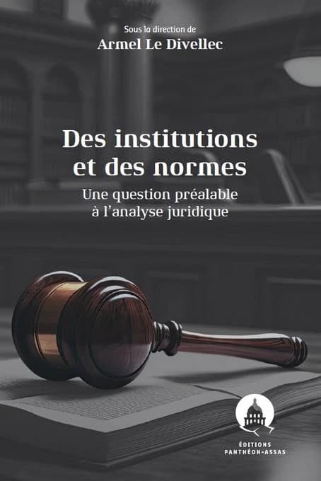 Des institutions et des normes : une question préalable à l'analyse juridique : ouvrage issu du colloque du Centre d'études constitutionnelles et politiques (CECP) de l'Université Paris-Panthéon-Assas organisé le 19 mai 2021