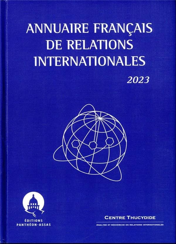 Annuaire français de relations internationales (édition 2023)
