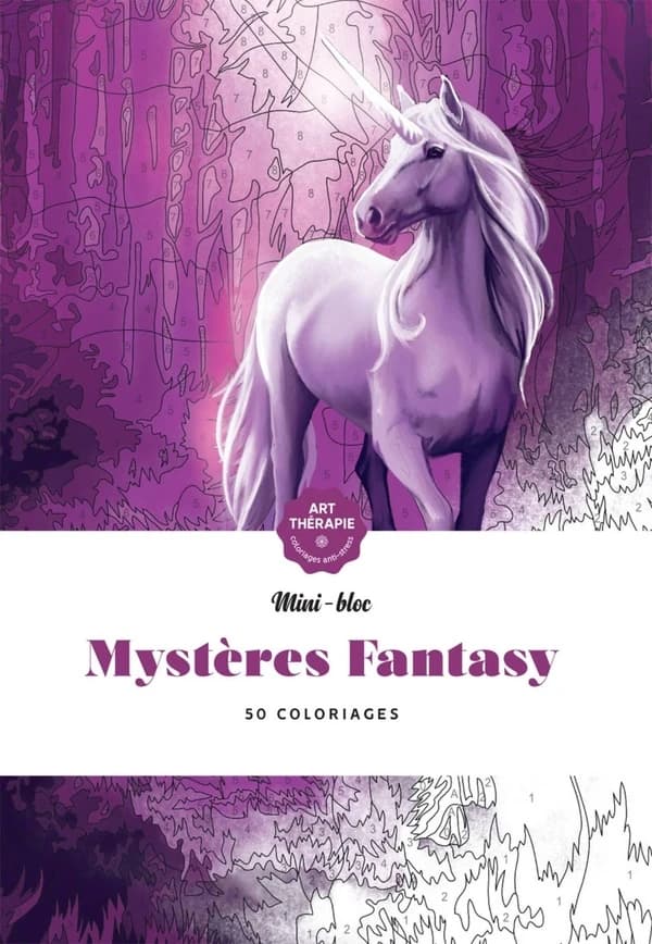 Mystères Fantasy : mini-bloc Art Thérapie : [Album à colorier]