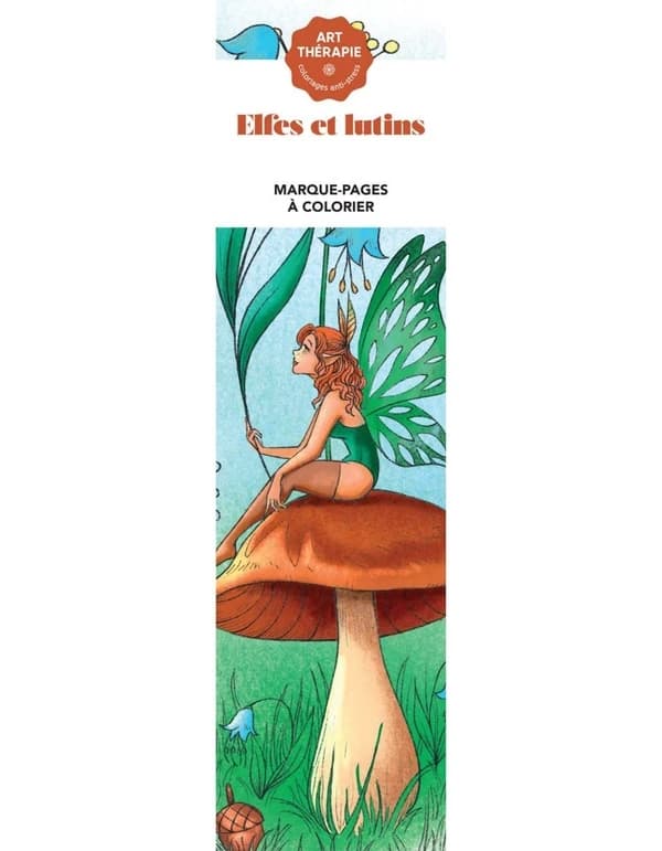 Art thérapie : elfes et lutins : maque-pages à colorier