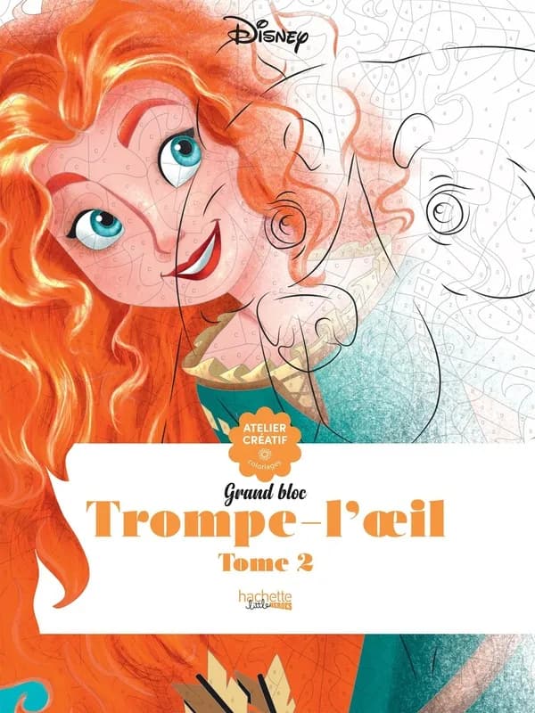 Trompe l'oeil : grand bloc : tome 2 : Art Thérapie - coloriage anti-stress : [Album à colorier]