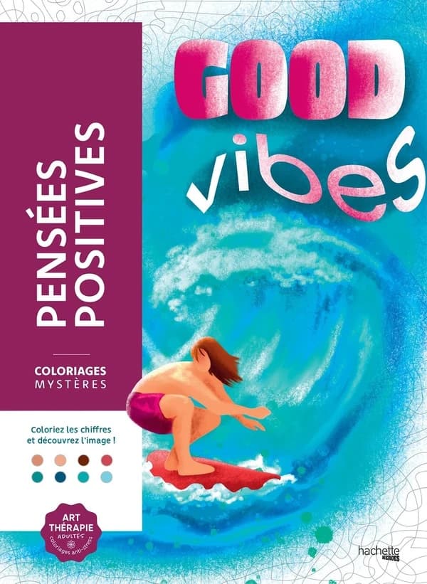 Coloriages mystères : pensée positives : art-Thérapie : Coloriages anti-stress : [Album à colorier]