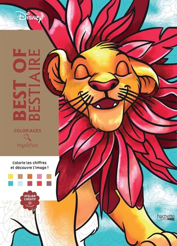 Coloriages mystères : best of bestiaire : Disney : [Album à colorier]