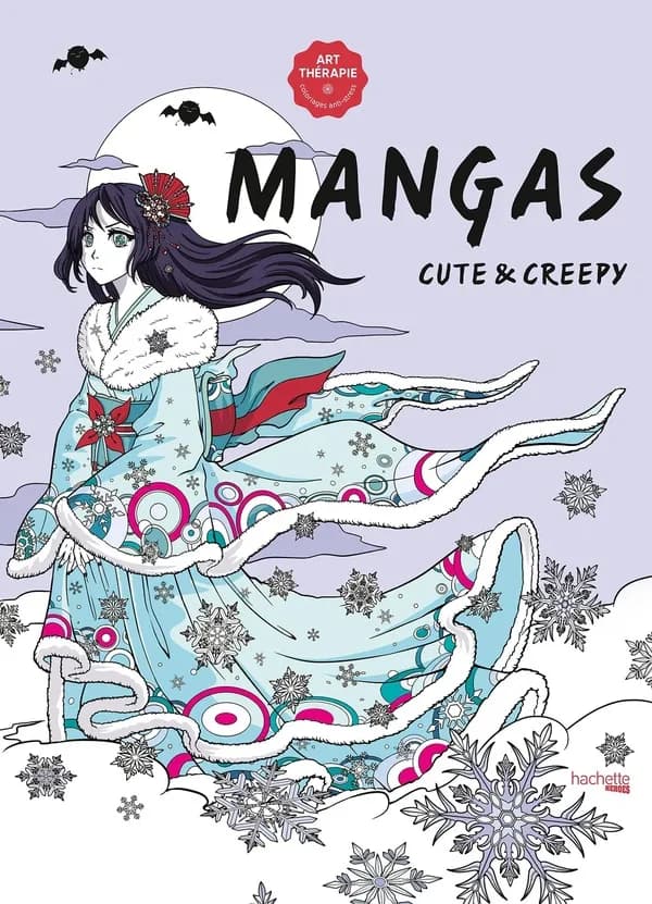 Mangas cute & creepy : Art-Thérapie - coloriage anti-stress : [Album à colorier]
