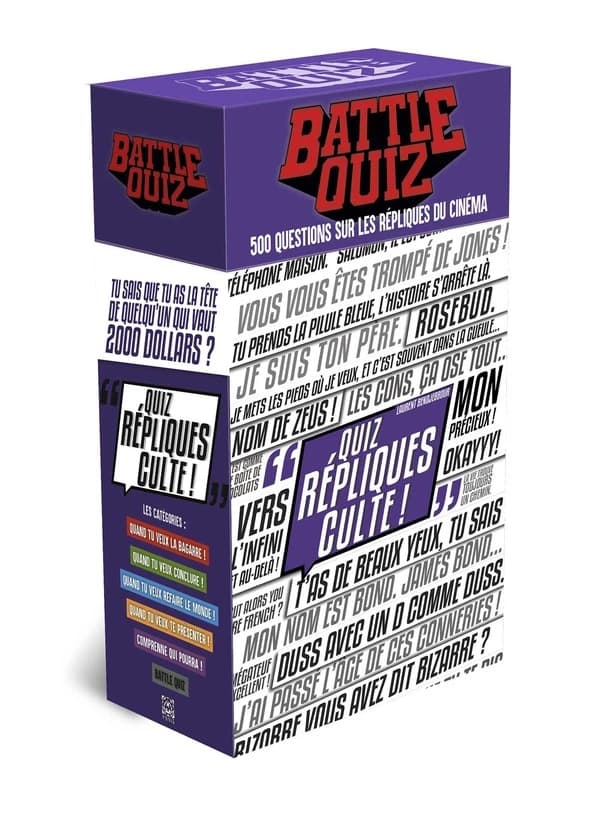 Quiz répliques culte ; battle quiz
