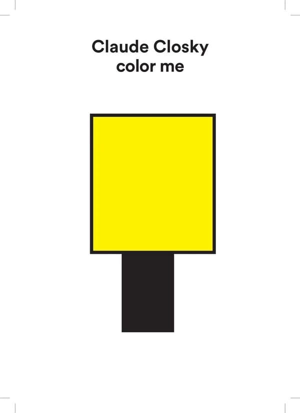 Color me : Claude Closky : [Album à colorier]