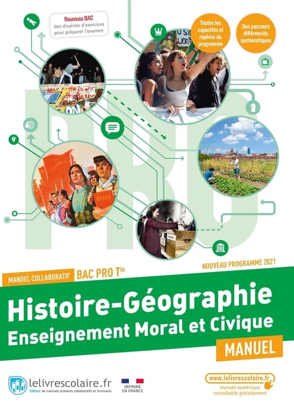 Histoire géographie EMC ; terminale Bac Pro ; manuel de l'élève