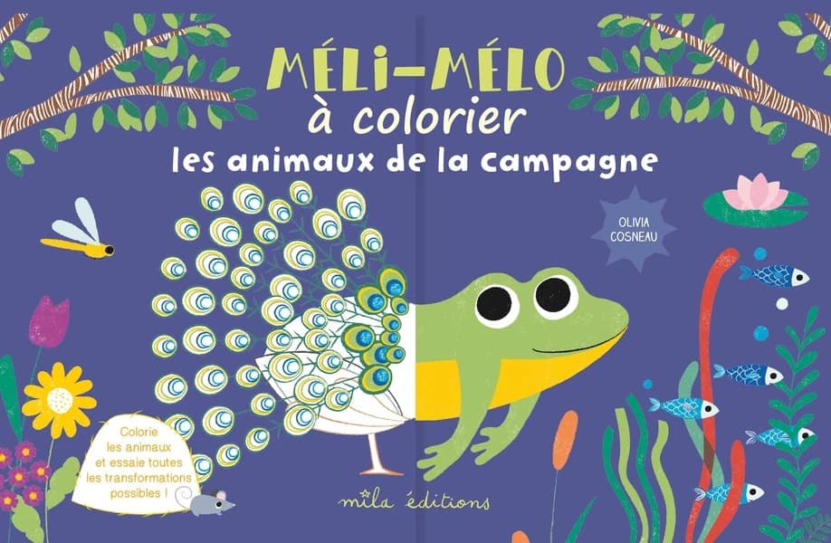 Méli-mélo à colorier les animaux de la campagne