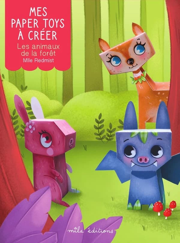 Mes paper toys à créer : les animaux de la forêt : [Image à découper]
