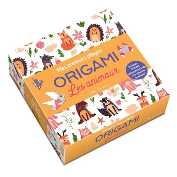 Les animaux : avec 75 feuilles, un livre de pas-à-pas et une planche de stickers !
