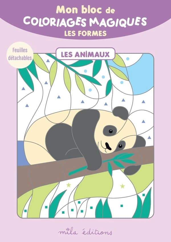Mon bloc de coloriages magiques : Les formes