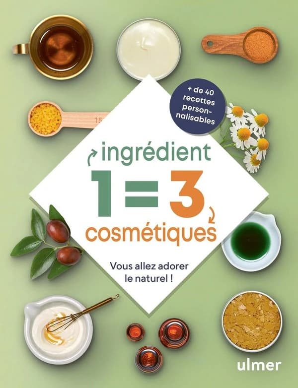 1 ingrédient = 3 cosmétiques : vous allez adorer le naturel : + de 40 recettes personnalisables