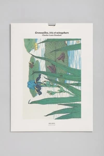 Grenouille, iris et nénuphars : édition illustrée : [Portfolio de reproductions]