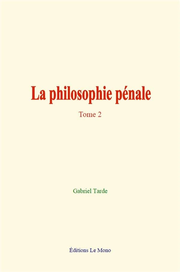 La philosophie penale