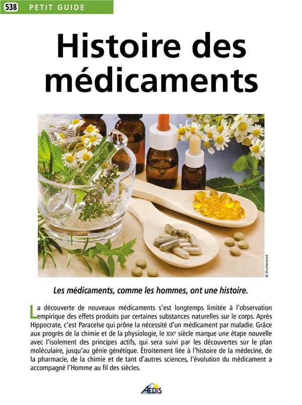 Histoire des médicaments