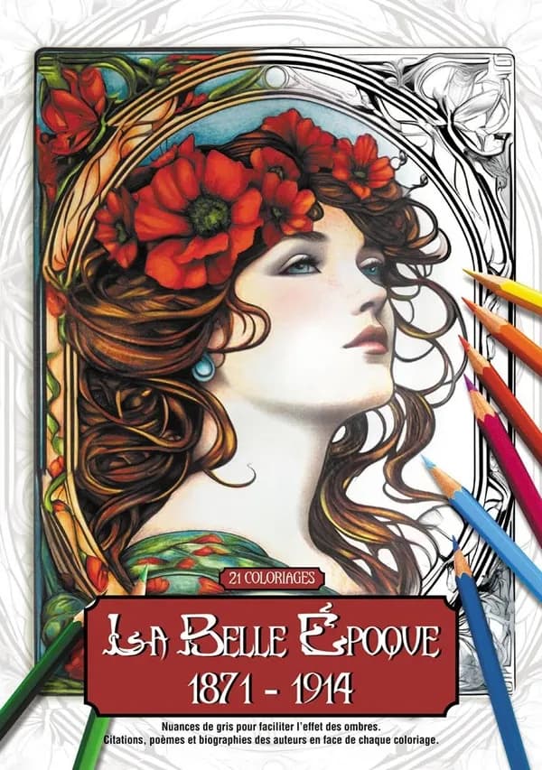 Coloriages pour adultes : La Belle Epoque