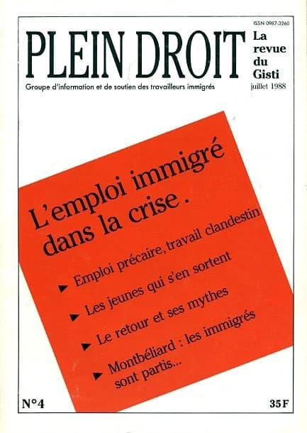 L emploi immigre dans la crise