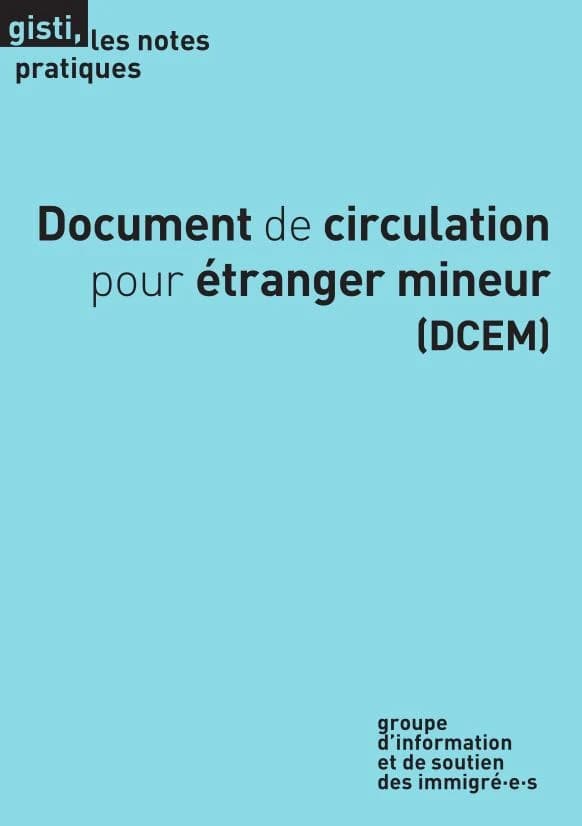 Document de circulation pour etranger mineur, dcem