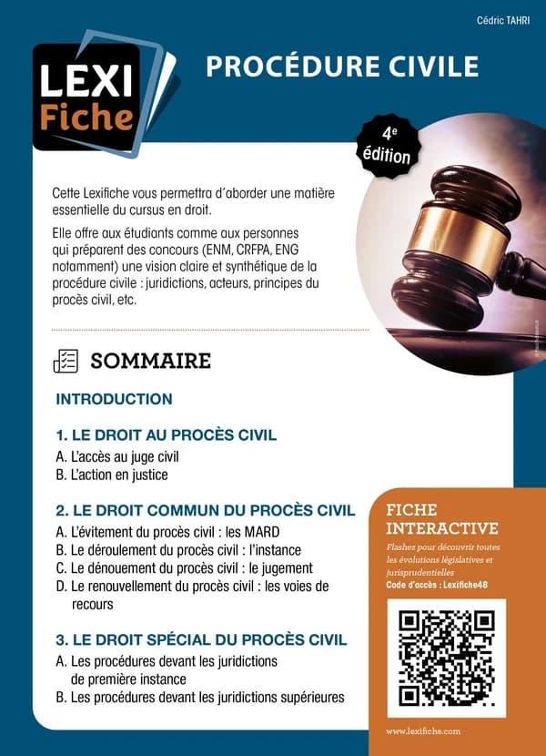 Procédure civile (4e éd.) Cédric Tahri