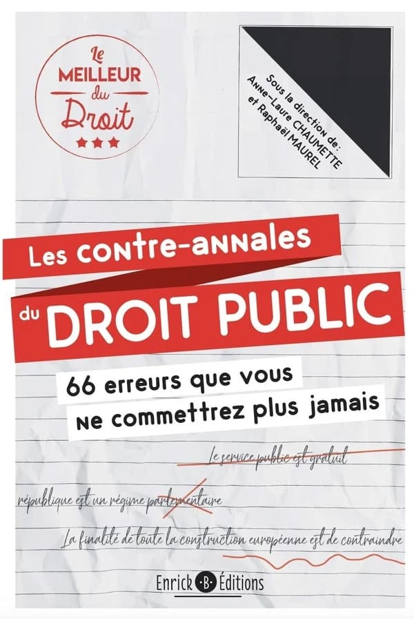 Les contre-annales de droit public : Les 66 erreurs que vous ne commettrez plus jamais