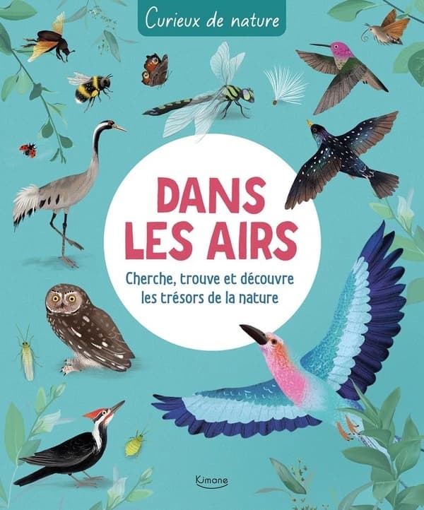 Dans les airs : cherche, trouve et découvre les trésors de la nature : curieux de nature