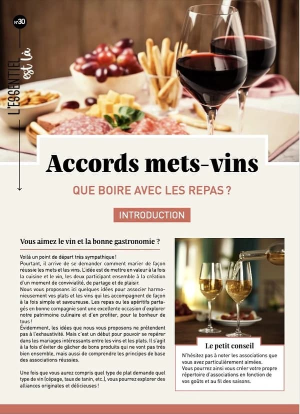Accord mets-vins : De l'apéro au dessert