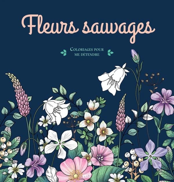 Fleurs sauvages : 48 coloriages d'art-thérapie pour me détendre