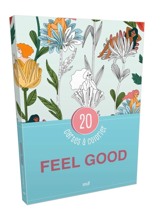 Feel good : 20 cartes postales à colorier